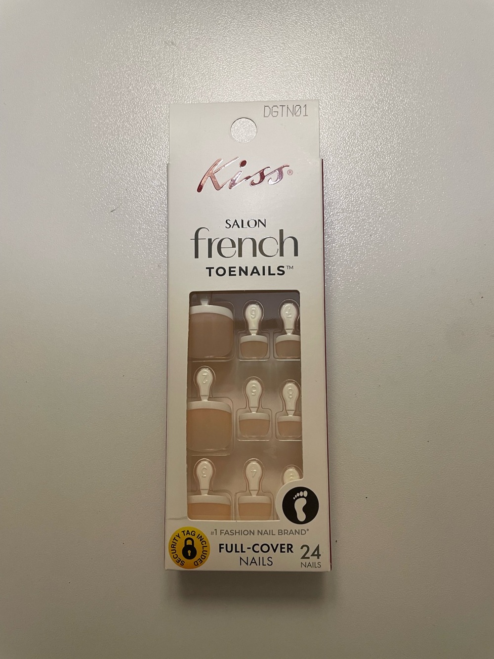 KISS Salon French Toe Nails — 24 Full-Cover Nails